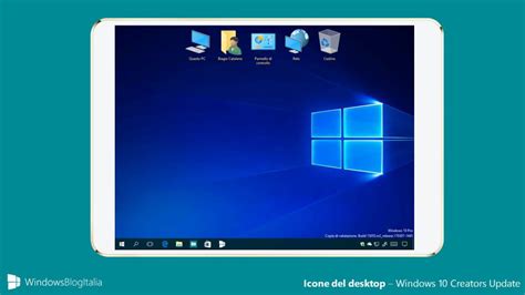 attivare  disattivare le icone del desktop  windows  creators update