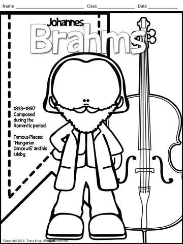 mozart coloring page  getdrawings