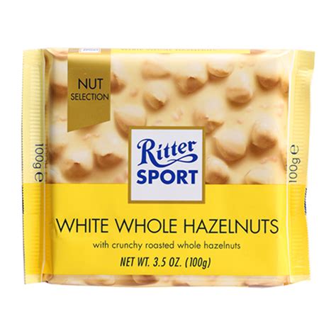 white chocolate ritter sport   hazelnut  buy   good price  novus