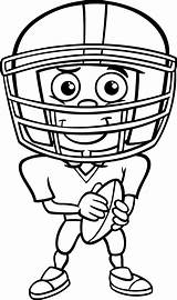 Football Coloring Pages Player Clipart Printable Sports Kids Boy Activity Cartoon American 30seconds Printables Games Sheets Entertain During Mom Drawing sketch template