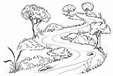 River Trees Water Waterways Wetlands Drawing Stream Winding Plants Planting Along Illustration Restoring Banks Below Transparent Plant Shallow Flow Its sketch template