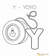 Yoyo Coloring Drawing Alphabet Letter Pages Easy Kids Sheet Printable Color Print Getcolorings Through Drawings Getdrawings Paintingvalley Playinglearning sketch template