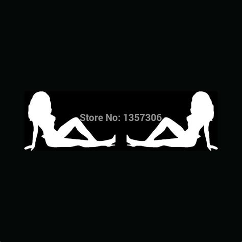 new 2x sexy girl silhouette stickers truck mud flap women vinyl decal 9