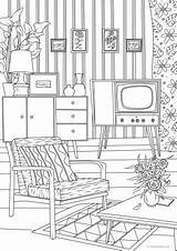 Coloring Pages Sheets Colouring House Favoreads Room Choose Board sketch template