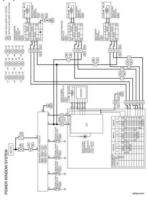 nissan power window wiring diagram
