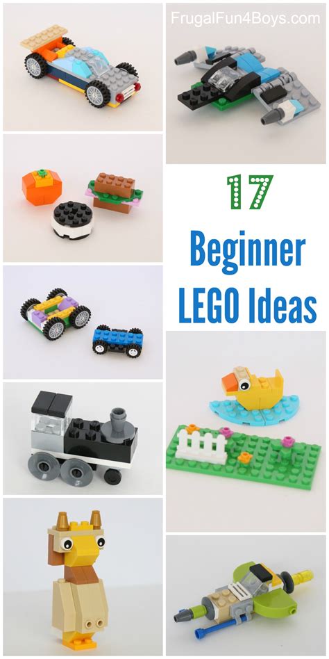 beginner lego project ideas  classic tubs frugal fun  boys