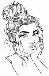 Aesthetic Coloring Pages People Cute Tumblr sketch template