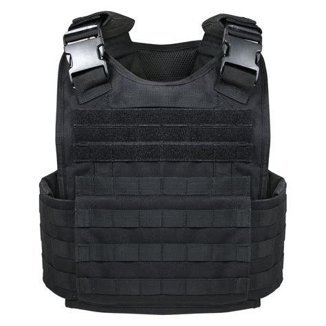 rothco  regular size black molle plate carrier vest recreationidcom