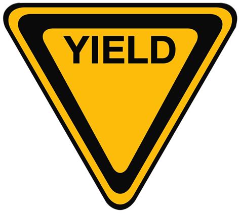 pictures  yield signs clipart