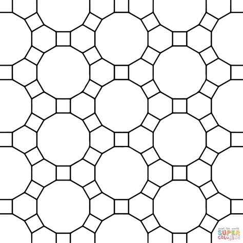 easy tessellation coloring sheets coloring pages