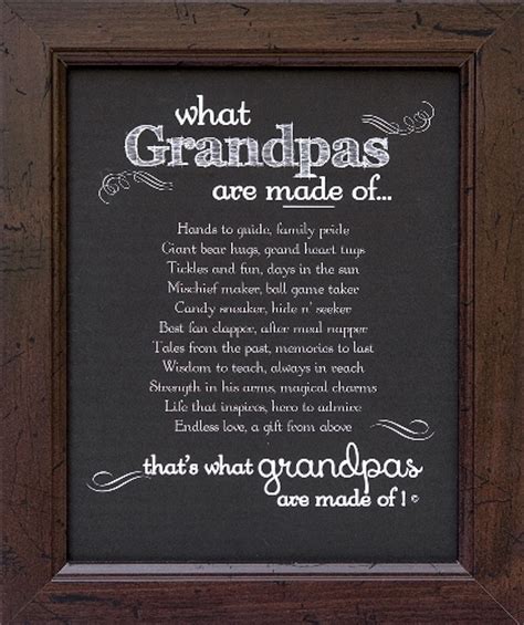 grandpa frame grandpas made of poem