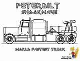 Coloring Truck Pages Peterbilt Trucks Jet Print Boys Printable Sheets Shockwave Kids Freightliner Color Big Yescoloring Cars Wheelers Fastest Cold sketch template