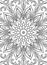 Coloring Pages Designs Adult Mandalas Printable Patterns Including Geometric Rug Starbursts Description sketch template