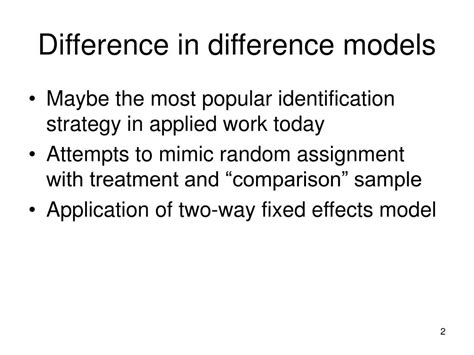 difference  difference models powerpoint