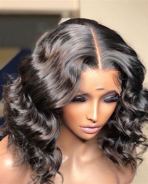 lace front bob wig human hair remy body wave wig  women  etsy