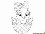Coloring Chick Baby Pages Girl Cute Color Chicks Little Printable Word Getcolorings Getdrawings Colorings Print sketch template