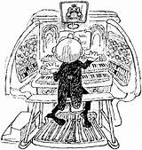 Hoffnung Organ Organist Clipart Gerard Pipes Pipe Drawing Playing Player Church Cartoon Clip Organs Development History Musicians Diary Geelong Visual sketch template