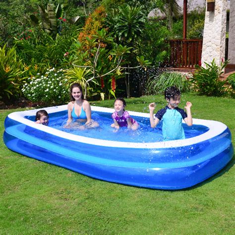 family large swimming pool outdoor garden summer inflatable kids paddling pools walmartcom