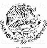 Eagle Mexican Mexico Getdrawings Drawing sketch template