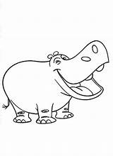Hippo Pages Coloring Cartoon Hippopotamus Kids Drawing Clipart Curious George Colouring Happy Color Smile Getdrawings Getcolorings Outline Library Popular Colorings sketch template