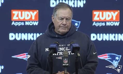 video bill belichick     mood  silly reporter question