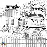 Coloring Pages Train Diesel Thomas Halloween Color Printable Print Kids Percy Friends Engine Tank Getcolorings Graphic Trick Treat Difficult Template sketch template