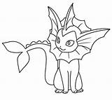 Vaporeon Coloring Pages Printable Color Getdrawings Getcolorings sketch template