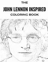 Coloring Book Inspired Lennon John sketch template