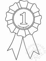 Ribbon Award Template Rosette Coloring Place Drawing Badge First Template1 Clipart Pages Templates School Ribbons Graduation Coloringpage Getdrawings Navigation Post sketch template