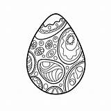 Egg Outlined sketch template