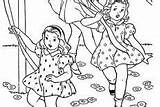 Coloring Pages May Maypole Activity Dance Spring sketch template