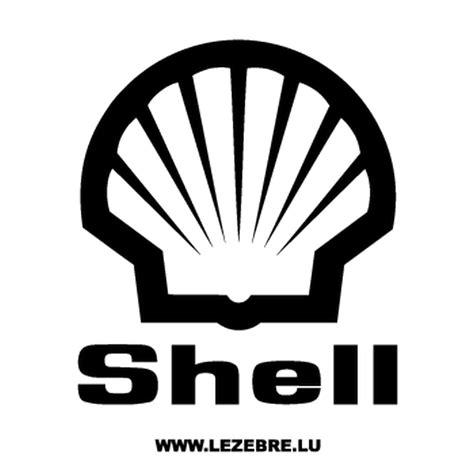 shell logo sticker