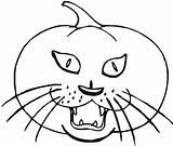Coloring Cat Pumpkin Pages Halloween Scary Drawing Kids Printable Spooky Print Kitty Color Draw Benefits Moon Sheets Getcolorings Sheet Getdrawings sketch template
