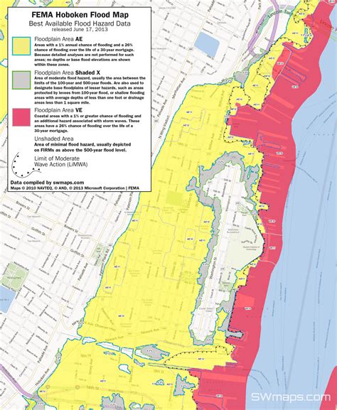 New Hoboken Flood Map Fema Best Available Flood Hazard