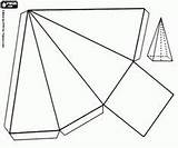 Piramide Armar Geometricas Pyramide Cuadrada Cuadrangular Prisma Geometricos Cuerpos Pirámide Geométricas Prismas Formas Quadratische Geométricos Colorear Basis Basteln Abrir Como sketch template