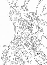 Coloring Venom Pages Anti Printable Popular sketch template