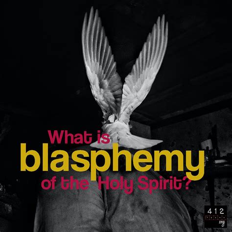 Blasphemy Against The Holy Spirit Was A Specific Sin Committed By The