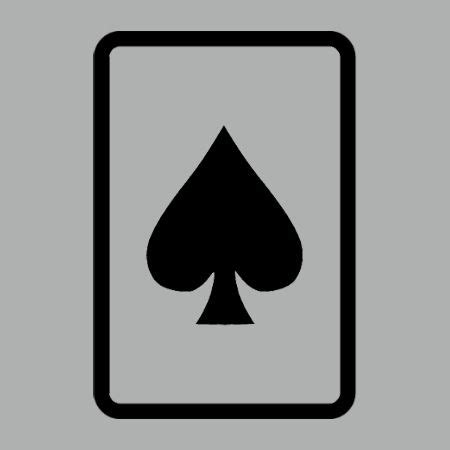 spades playing card iron  transfer