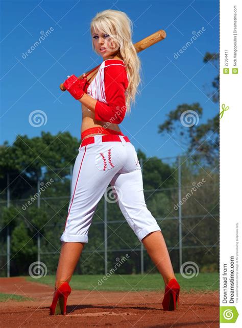 baseball girl stock image image of adult baseball