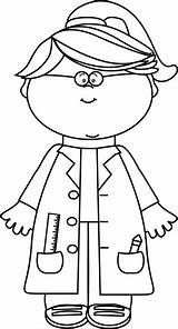 Science Girl Scientist Clip Clipart Coloring Pages Mycutegraphics Mad Kids Lab Vbs Party Outline Graphics Vector Scientists Crafts Girls Kindergarten sketch template