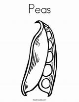 Pea Peas Pods Pod Twistynoodle Twisty Noodle sketch template