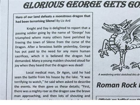 newspaper recount st george teaching resources