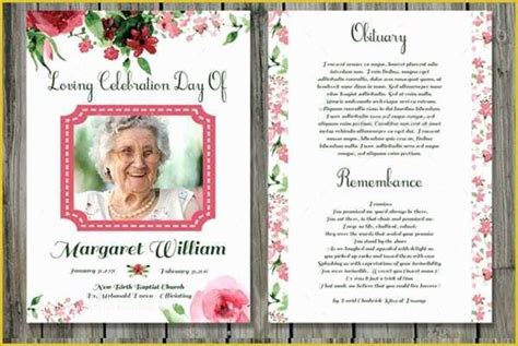 funeral invitation template    funeral prayer cards