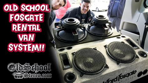 Old School Rockford Fosgate Rental Van System - YouTube