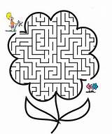 Maze Mazes Doolhof Lente Labyrinths Labyrinthe Labirinto Labirinti Printactivities Puzzel Labirint Primavera Kindergarten Puzzels Bloem Strani Outs Giochi Colorat Autistic sketch template