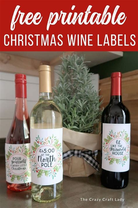 printable liquor bottle labels  christmas wine labels  bottles