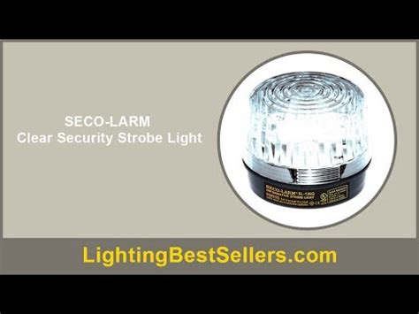 seco larm clear security strobe light youtube