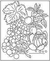 Fruits Florian sketch template