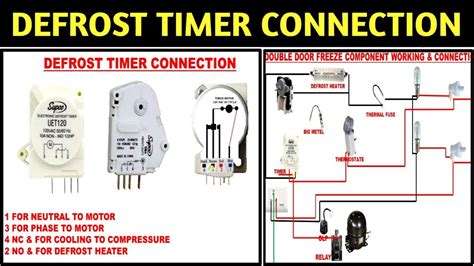 defrost timer connection refrigerator timer connection double door refrigerator timer