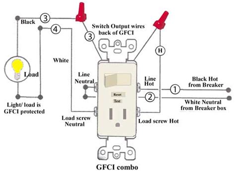 gfci schematic  switch wiring diagram
